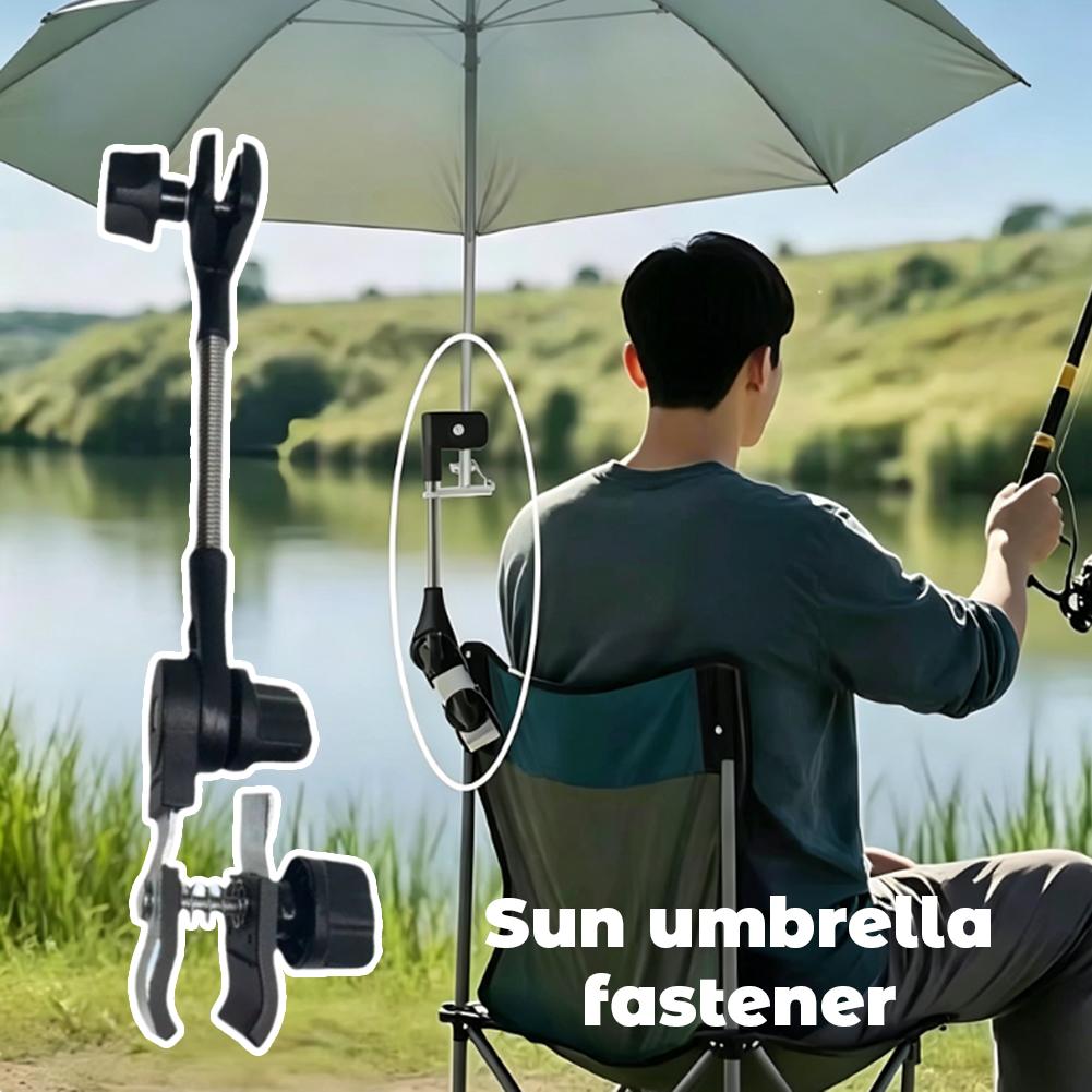 Mini Projector Portable - Kleine Klemm-Schirmhalterung für Angelstühle, 360° Verstellbar,