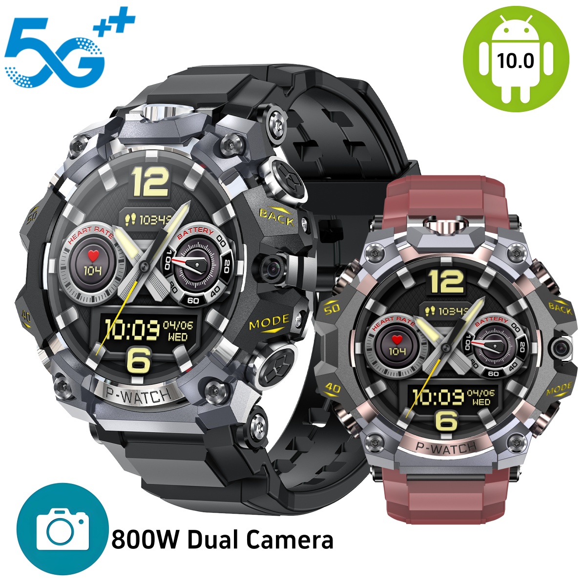 Electronics Quiz - Q668 Smartwatch Android 10.0 1,95 Zoll