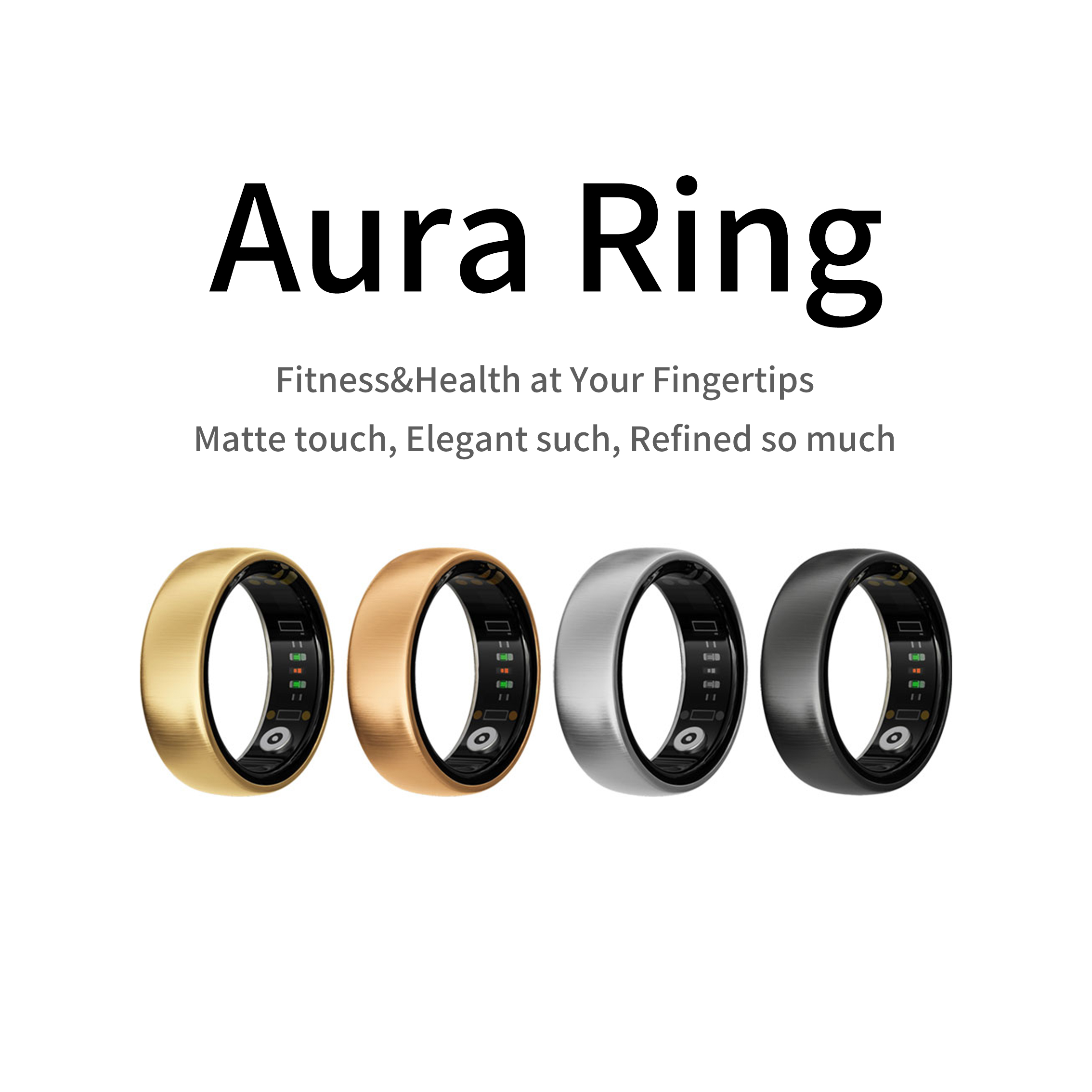 Smart Ring Health - AURA Matt Smart Ring Fitness Sport