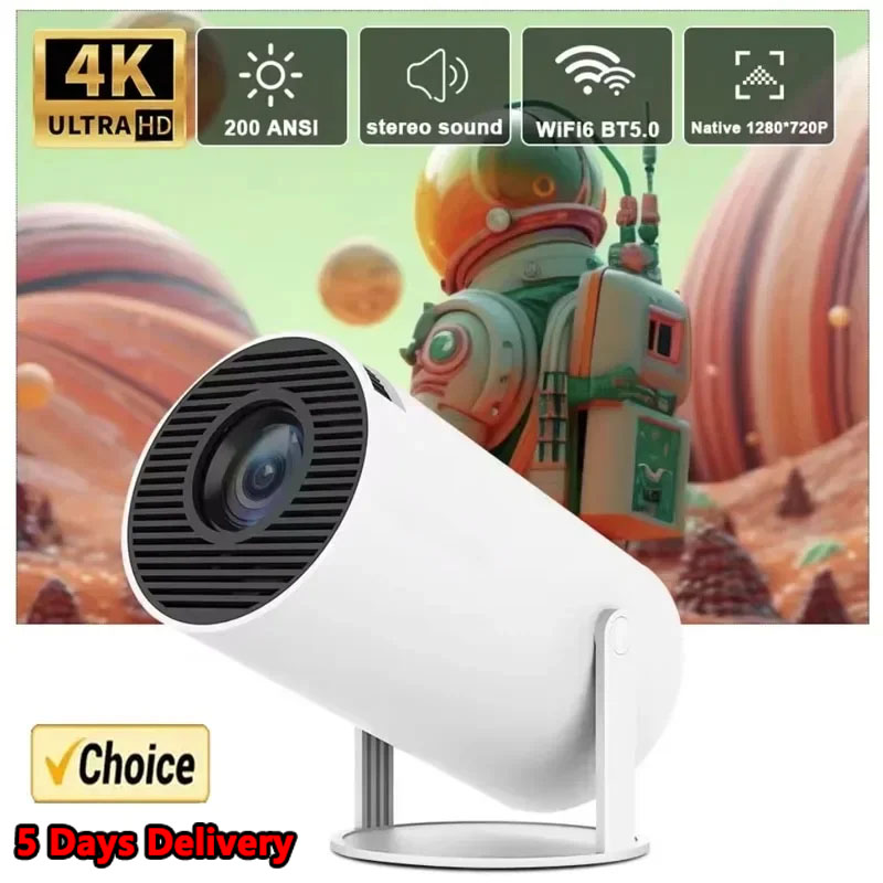 Mini Projector Portable - 2026 Neuer Projektor 4K Android 11