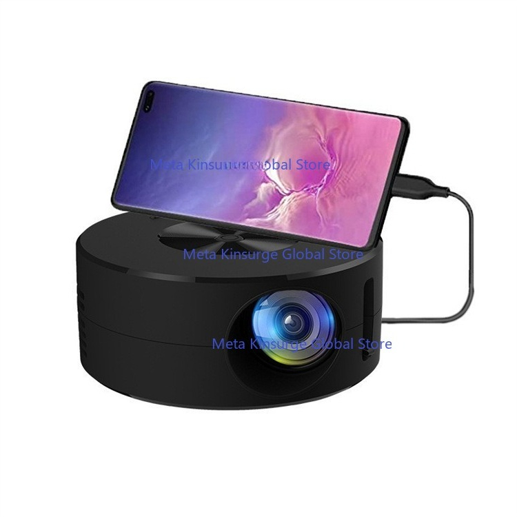 Mini Projector Portable - YT200 Kabelgebundener Kinder-LED-Projektor mit Bildschirmspiegelung Mini
