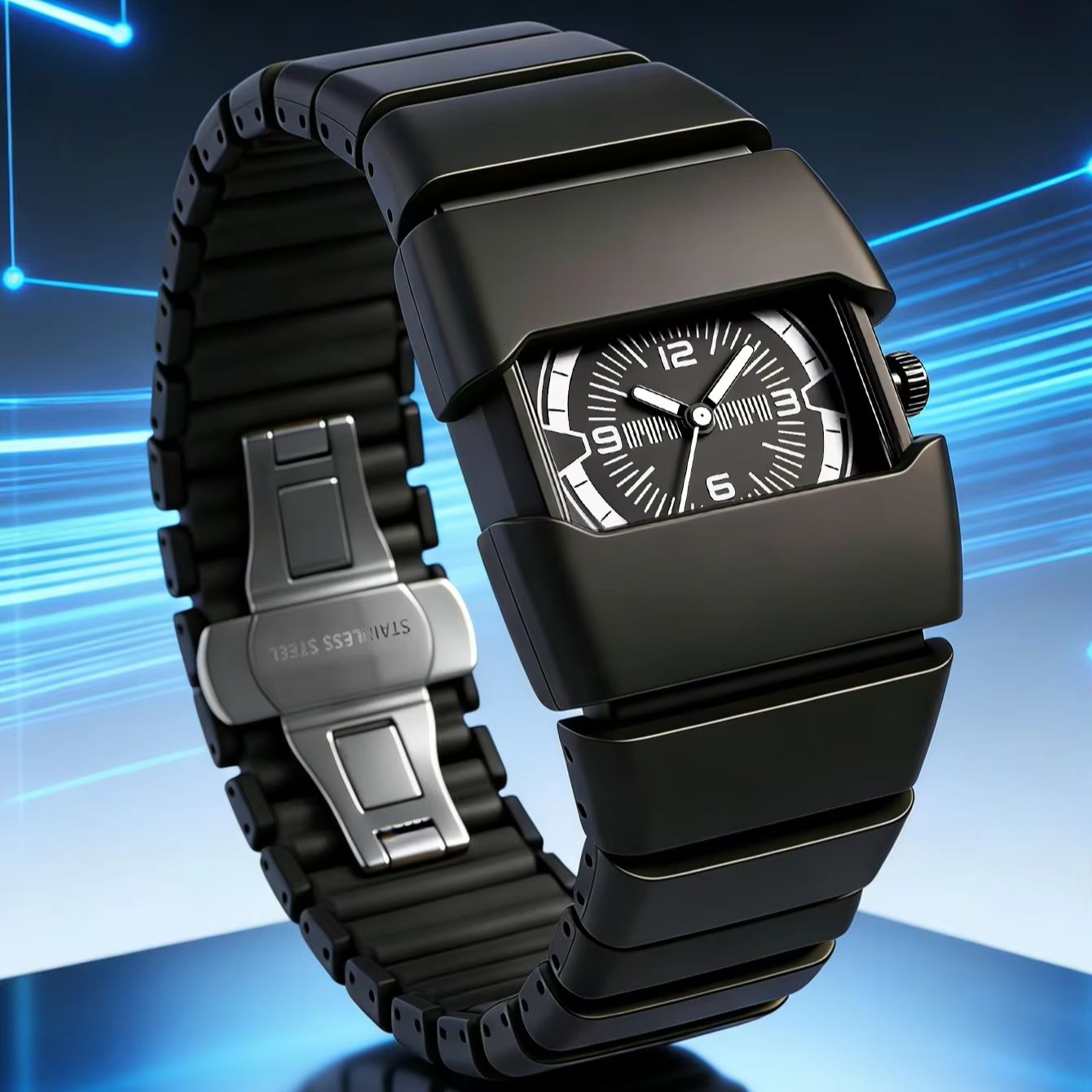 Electronic Gift - TOMI Mode Herren Digitaluhr Lässige Armbanduhr