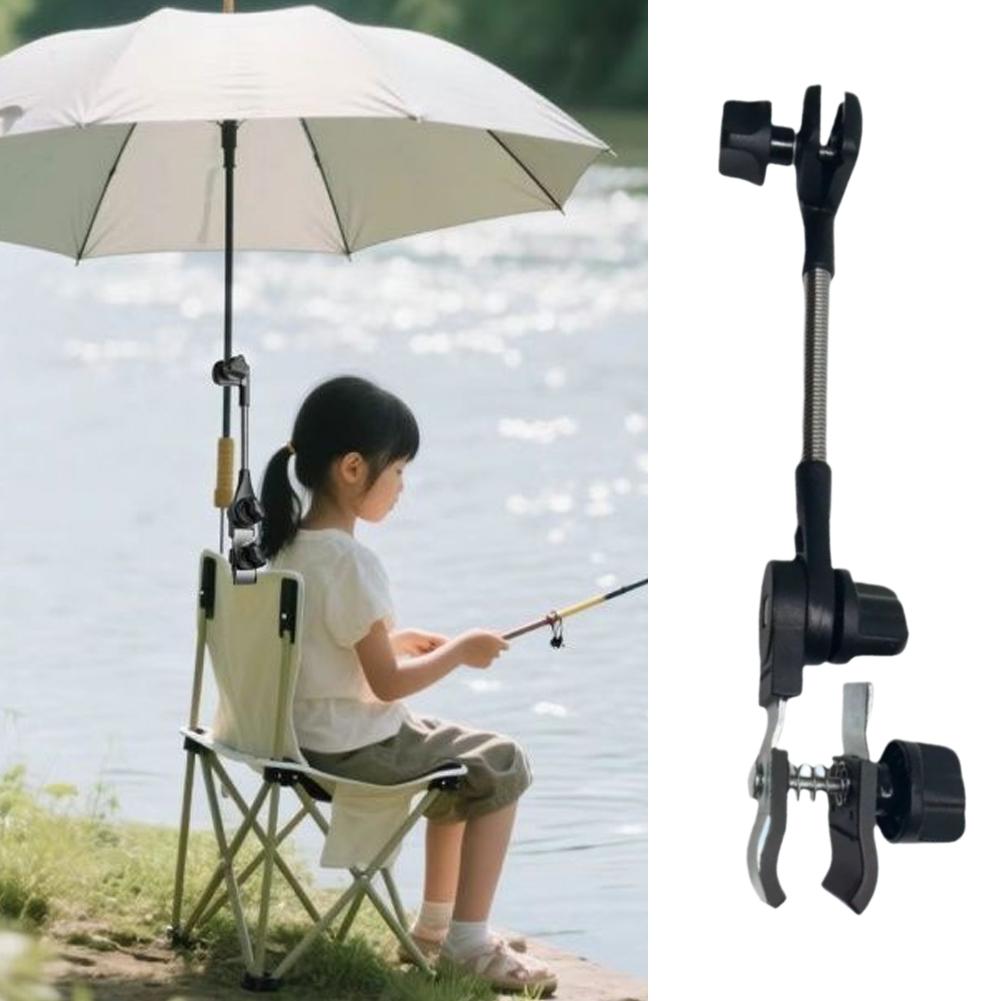 Mini Projector Portable - Kleine Klemm-Schirmhalterung für Angelstühle, 360° Verstellbar,
