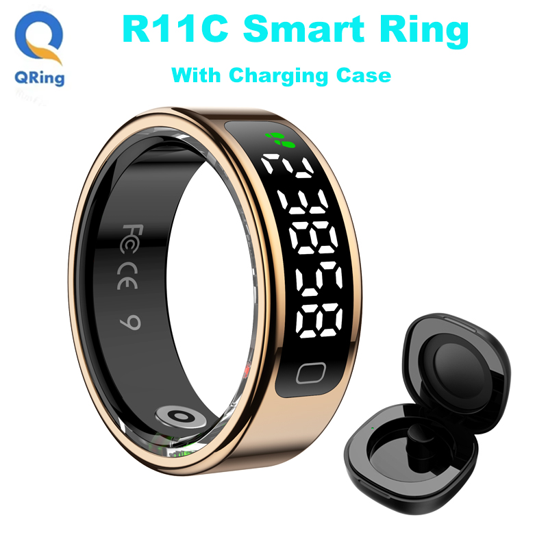 Smart Ring Health - AMZMAX R11C Display Smart Ring Männer