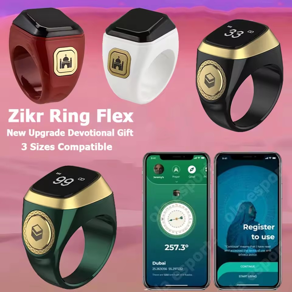 Smart Ring Health - 2026 Neuester Qibla Zikr Muslimischer Smart