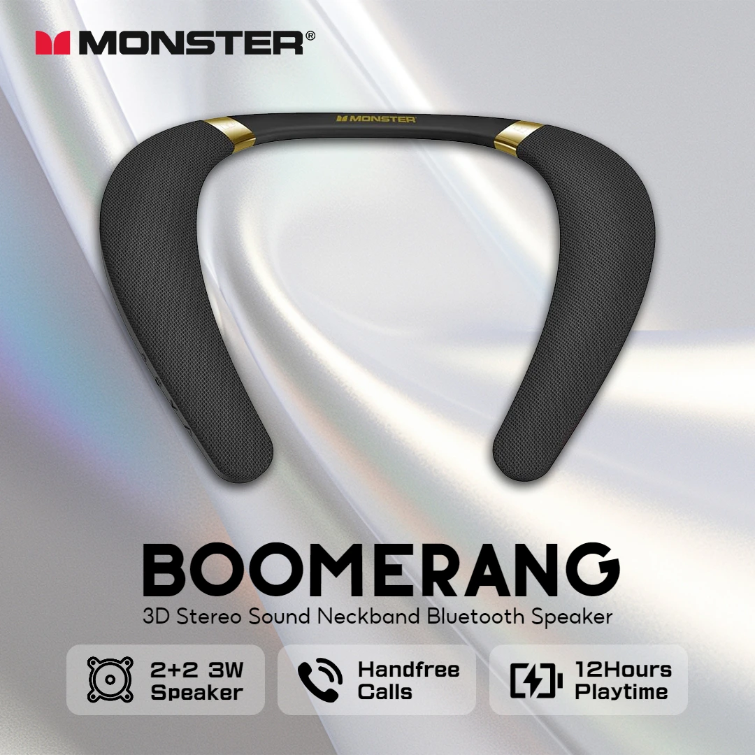Neuer Monster Boomerang Nacken – Bluetooth Speaker Waterproof Bewertung und Preis