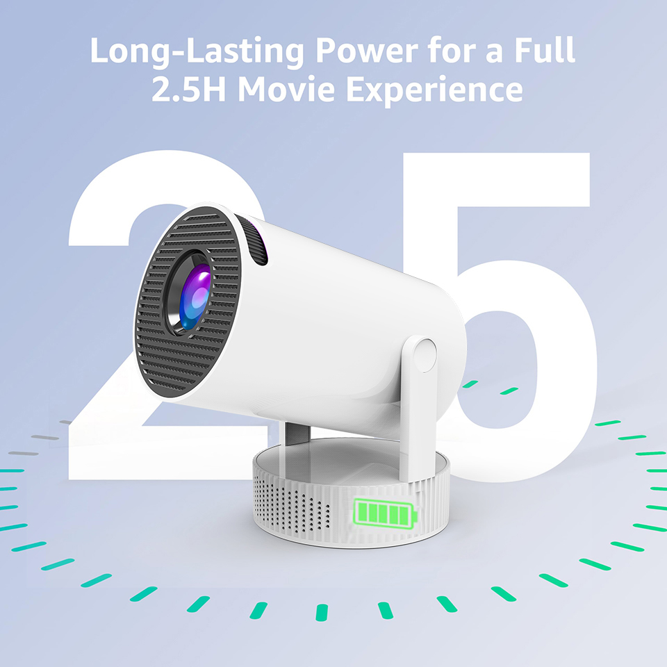 2026 Wiederaufladbarer HY300 P – Mini Projector Portable Bewertung und Preis